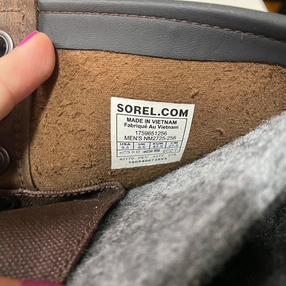 SOREL 1964 Winter snow boots waterproof leather rubber boots mens boots size 9.5 - Picture 6 of 7